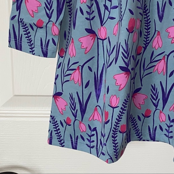 Tea Collection Floral Wrap Neck Dress -NEW! - Picture 5 of 12